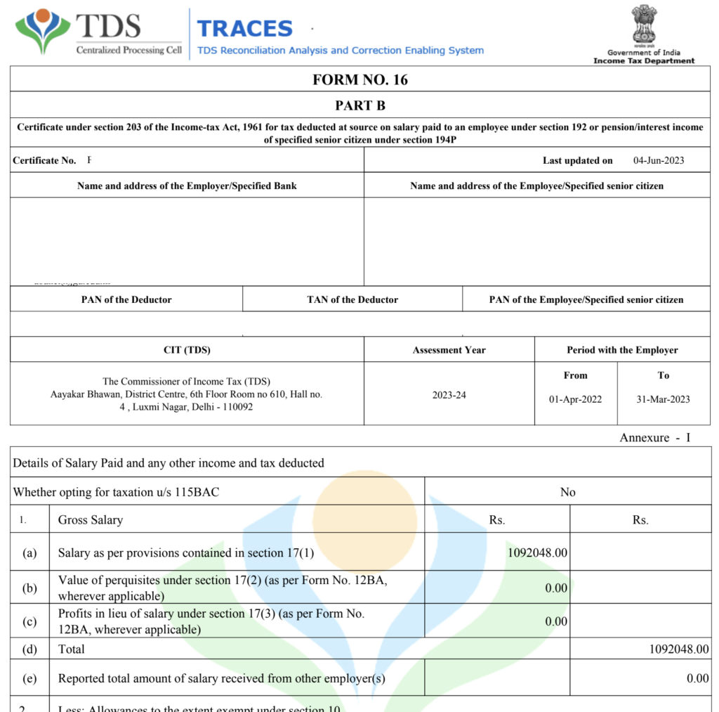 What Is Form 16 - How To Download Form 16 For ITR Filing?